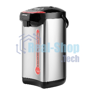 Термопот Centek CT-0082 черный, 5л, 750 Вт, 3 способа подачи воды, корпус из нержавеющей стали