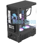 Корпус Formula Crystal Z1CM Plus AR v2 черный без БП mATX 5x120мм 1xUSB3.0 audio bott PSU