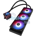 Водяное охлаждение для процессора Water Cooling System Thermalright Frozen Warframe 360 Ultra черный Argb (360мм, черный, ARGb/Fans: 3x120мм, 70.84CFM, 22.1dBA, 2000RPM/Pump height 60мм, 23dBA, 3000RPM, Rad thickness 27mm/S: 1200, 1700, 1851, 2011, 2066, 115X, AM5, AM4)