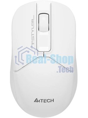Мышь беспроводная A4Tech Fstyler FG12S белый, 1200 dpi, радиоканал, USB, кнопки - 3