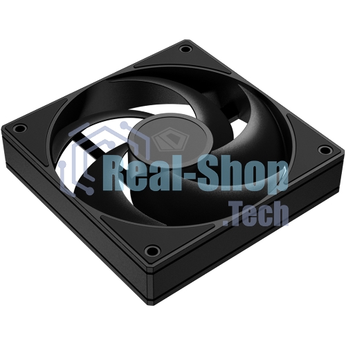 Вентилятор для корпуса ID-Cooling AS-120-K черный, 120 мм, 2000 об/мин, 27.2 дБ, 4 pin
