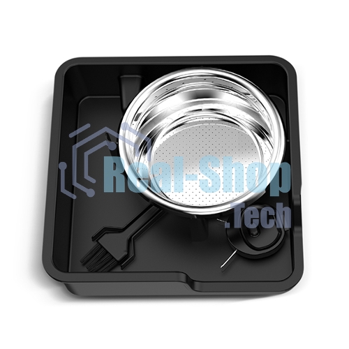 Кофеварка рожковая BQ CM5002 серебристый/черный, исп. кофе - зерновой/молотый, 2,8 л, 2400 Вт, 19 бар