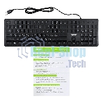 Клавиатура проводная Acer OKW020, USB, черный