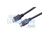 Кабель HDMI C-HM-HM-7.5M Wize, 7.5 м, v.2.0, 19M/19M, позол.разъемы, экран, черный, пакет