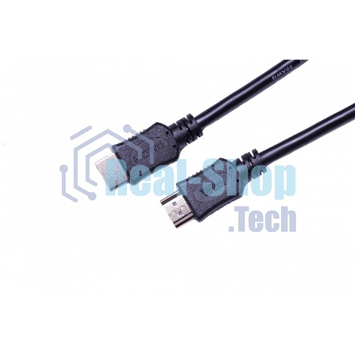 Кабель HDMI C-HM-HM-7.5M Wize, 7.5 м, v.2.0, 19M/19M, позол.разъемы, экран, черный, пакет