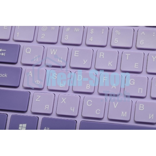 Комплект клавиатура + мышь Acer OCC205 беспроводной USB, 1200 dpi, фиолетовый