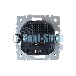 Розетка 1-местная IEK BRITE РЮш10-1-БрШ (BR-R14-16-U21-D21-K37) 16А, с USB A+A 2.1А, с заземлением, с защитными шторками, шампань