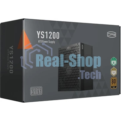 Блок питания PCCooler P5-YS1200-G1F черный 1200W 80 PLUS Gold, 135мм, модульный, черный