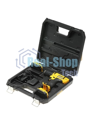 Дрель-шуруповерт DeWalt DCD710D2-QW, 10,8 В, 2 Ач, 24 Нм, щеточный