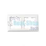 Рамка 2-местная IEK BRITE РУ-2-Бр DECOR 3D-форма белый/белый