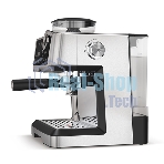 Кофеварка рожковая BQ CM5002 серебристый/черный, исп. кофе - зерновой/молотый, 2,8 л, 2400 Вт, 19 бар