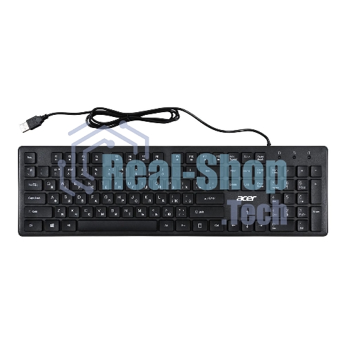 Клавиатура проводная Acer OKW020, USB, черный