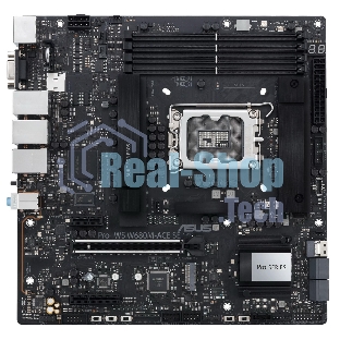Материнская плата Asus PRO WS W680M-ACE SE, LGA1700, Intel W680, 4xDDR5, 8xSATA, 2xM.2, 1xPCIe 5.0 x16, 1xPCIe 3.0 x4, 1xPCIe 3.0 x1, 1xDP, 1xHDMI, 1xVGA, 3x2.5Gb LAN, 1xUSB-C 10Gbps, 1xUSB-A 10Gbps, 4xUSB-A 5Gbps, 3x3.5 мм, 7.1, mATX