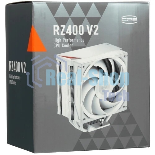 Устройство охлаждения (кулер) PcCooler RZ400 V2 белый 120мм алюминий+медь 2200rpm 32db 4-pin 240W 155мм