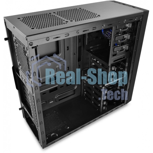 Компьютерный корпус Deepcool TESSERACT BF (DP-CCATX-TSRBFBK), без БП, черно-синий, ATX, видеокарта до 310мм, высота кулера для процессора до 165мм, 7 слотов расширения, 2 отсека 5.25