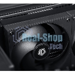 Вентилятор для корпуса ID-Cooling AS-120-K черный, 120 мм, 2000 об/мин, 27.2 дБ, 4 pin