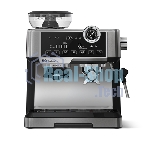 Кофеварка рожковая BQ CM5002 серебристый/черный, исп. кофе - зерновой/молотый, 2,8 л, 2400 Вт, 19 бар