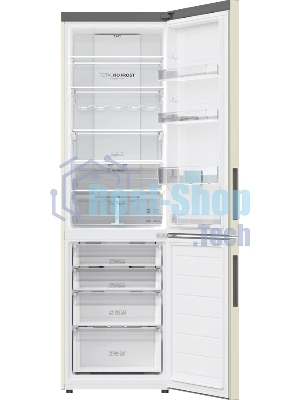 Холодильник Haier C2F637CCGU1 бежевый, двухкамерный, 278/108л, морозилка снизу, No Frost