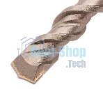 Бур по бетону Denzel двойная спираль, Cobalt W-tip, 20x460 мм, SDS PLUS