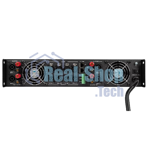 Усилитель INTREND ITAMP-4K-TD четырехканальный, 4x1000W/8Ом, 4x1600W/4Ом, 2x3200/100V, 4x600/70V, поддержка Dante, встроенный DSP