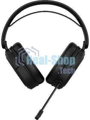 Гарнитура ASUS TUF Gaming H1 Wireless чёрный, беспроводная + проводная, USB/USB-C, до 15 ч, виртуальный 7.1, шумоподавление микрофона