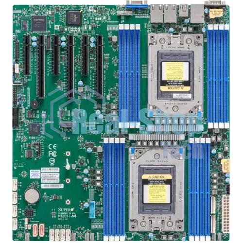Материнская плата серверная SuperMicro H12DSI-N6-B, сокет SP3, 16xDDR4, 6xPCIe 4.0 x16, 10xSATA, M.2, 2xGigabit Ethernet, 2xUSB 2.0, 2xUSB 3.0, VGA, 24-pin, eATX