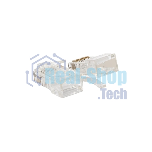 Коннектор RJ-45 TERACOM PRO неэкранированный 8P8C 30мкд Cat.5E универсальный (упак. 10 шт)