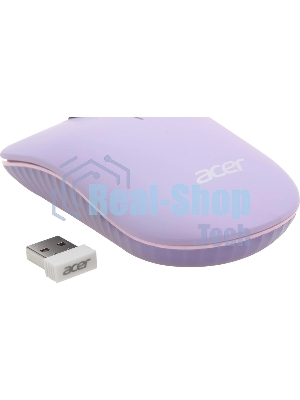 Комплект клавиатура + мышь Acer OCC205 беспроводной USB, 1200 dpi, фиолетовый