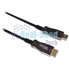 Кабель HDMI Wize AOC-8K-HM-HM-15M оптический, 15 м, 8K/60HZ 4:4:4, v.2.1, ARC, 19M/19M, HDCP 2.2, Ethernet, черный, коробка