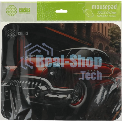 Коврик для мыши Cactus Red Car 300x250x2мм (CS-MP-P07M)