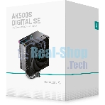 Кулер для процессора DEEPCOOL AK500S DIGITAL SE LGA20XX/1700/1200/115X/AM5/AM4 (12шт/кор, TDP 240W, PWM, Fan 120мм, 5 тепл. трубок, Copper Base, черный) RET (R-AK500S-BKADMN-GJD)