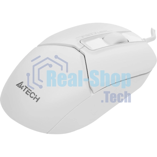 Мышь проводная A4Tech Fstyler FM12S белый, 1200 dpi, USB, кнопки - 3