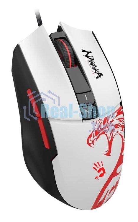 Мышь проводная A4Tech Bloody L65 Max белый, 12000 dpi, USB, кнопки - 7