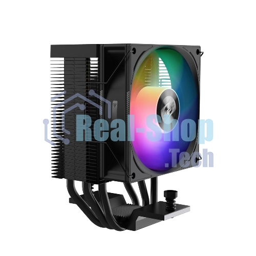 Кулер для процессора PCCooler R300 ARGB BK черный 92мм алюминий+медь 2200rpm 30db 4-pin 150W 133мм
