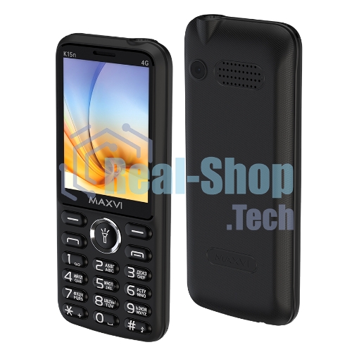 Мобильный телефон Maxvi K15n 4G черный