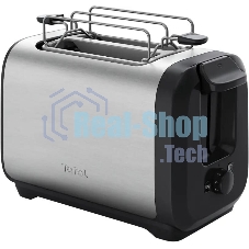 Тостер Tefal Express Metal TT5S1DE0 серебристый/чёрный, 1200 Вт, 2 слота