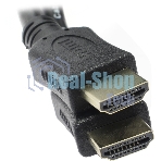 Кабель HDMI C-HM-HM-7.5M Wize, 7.5 м, v.2.0, 19M/19M, позол.разъемы, экран, черный, пакет