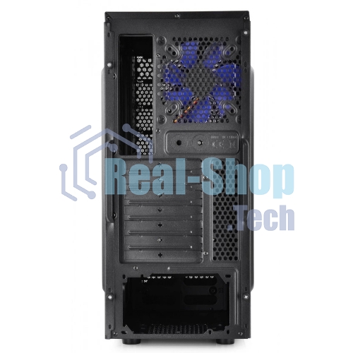 Компьютерный корпус Deepcool TESSERACT BF (DP-CCATX-TSRBFBK), без БП, черно-синий, ATX, видеокарта до 310мм, высота кулера для процессора до 165мм, 7 слотов расширения, 2 отсека 5.25