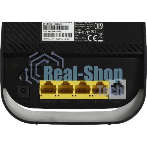 Роутер беспроводной D-Link DSL-2640U/R1A ADSL2+ черный (Annex A)