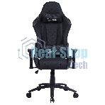 Кресло Cactus CS-CHR-030BL черный, экокожа, подголовник