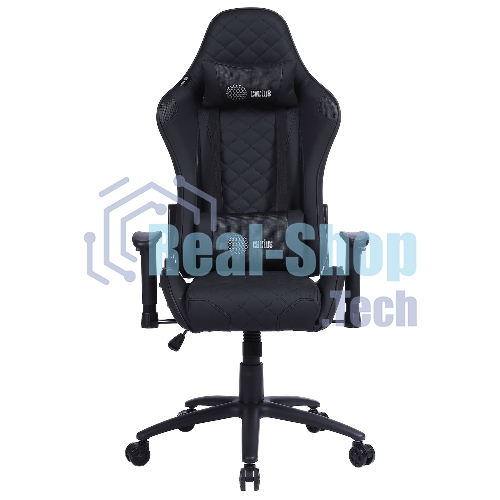 Кресло Cactus CS-CHR-030BL черный, экокожа, подголовник