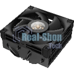 Кулер для процессора DEEPCOOL AN400 черный, 92 мм, алюминий/медь, 2950 об/мин, 23.2 дБ, 4 pin, 150 Вт, 52.5 мм