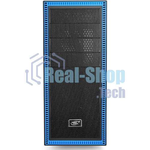 Компьютерный корпус Deepcool TESSERACT BF (DP-CCATX-TSRBFBK), без БП, черно-синий, ATX, видеокарта до 310мм, высота кулера для процессора до 165мм, 7 слотов расширения, 2 отсека 5.25