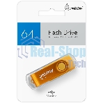 Флешка USB Smartbuy Twist Yellow (SB064Gb2TWY), 64Gb, USB 2.0, R/W 20/10, желтый