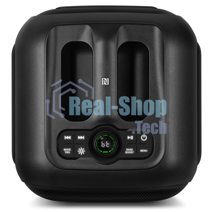 Портативная колонка SVEN PS-880, черный, 1.0, 110 Вт (RMS), Bluetooth, FM, USB, microSD, LED-дисплей, аккумулятор