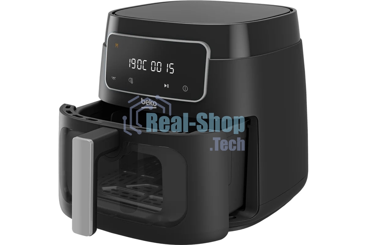 Аэрогриль Beko FRL 3374 B черный, 1750 Вт, 7.6 л, сенсор, 9 программ