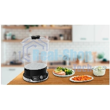 Пароварка Tefal VC204810 черный, 9 л, ярусы - 3, 800 Вт, механическое