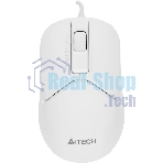 Мышь проводная A4Tech Fstyler FM12S белый, 1200 dpi, USB, кнопки - 3