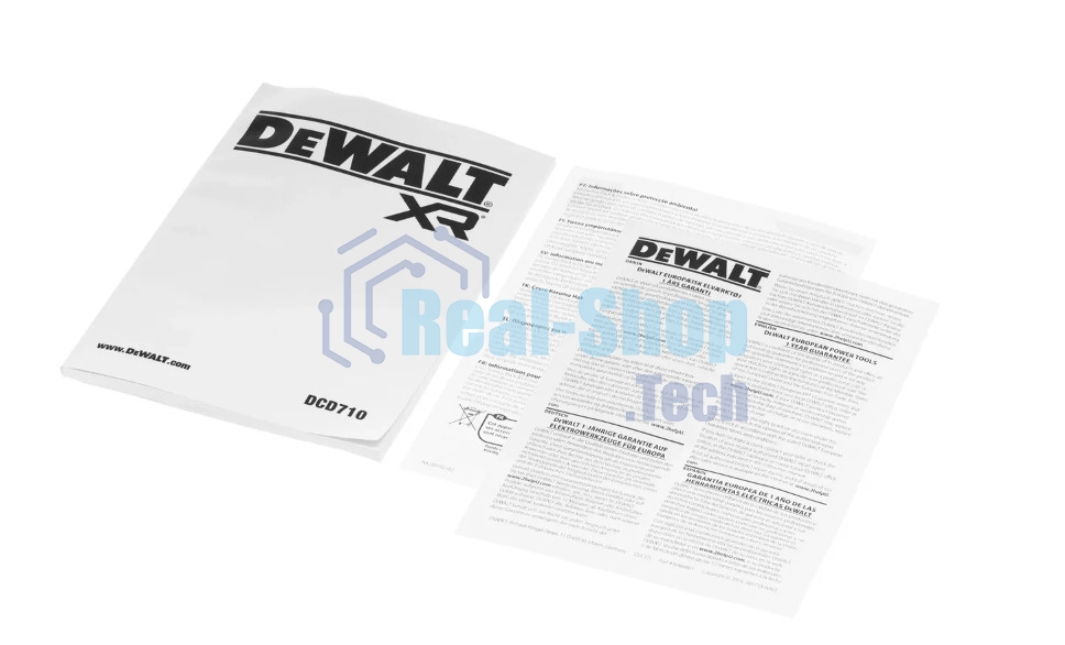 Дрель-шуруповерт DeWalt DCD710D2-QW, 10,8 В, 2 Ач, 24 Нм, щеточный