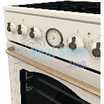 Плита электрическая Gorenje GECS5B70CLI бежевый, конфорок 4 электрических, духовка 70 л, 50 см x 85 см x 59.4 см